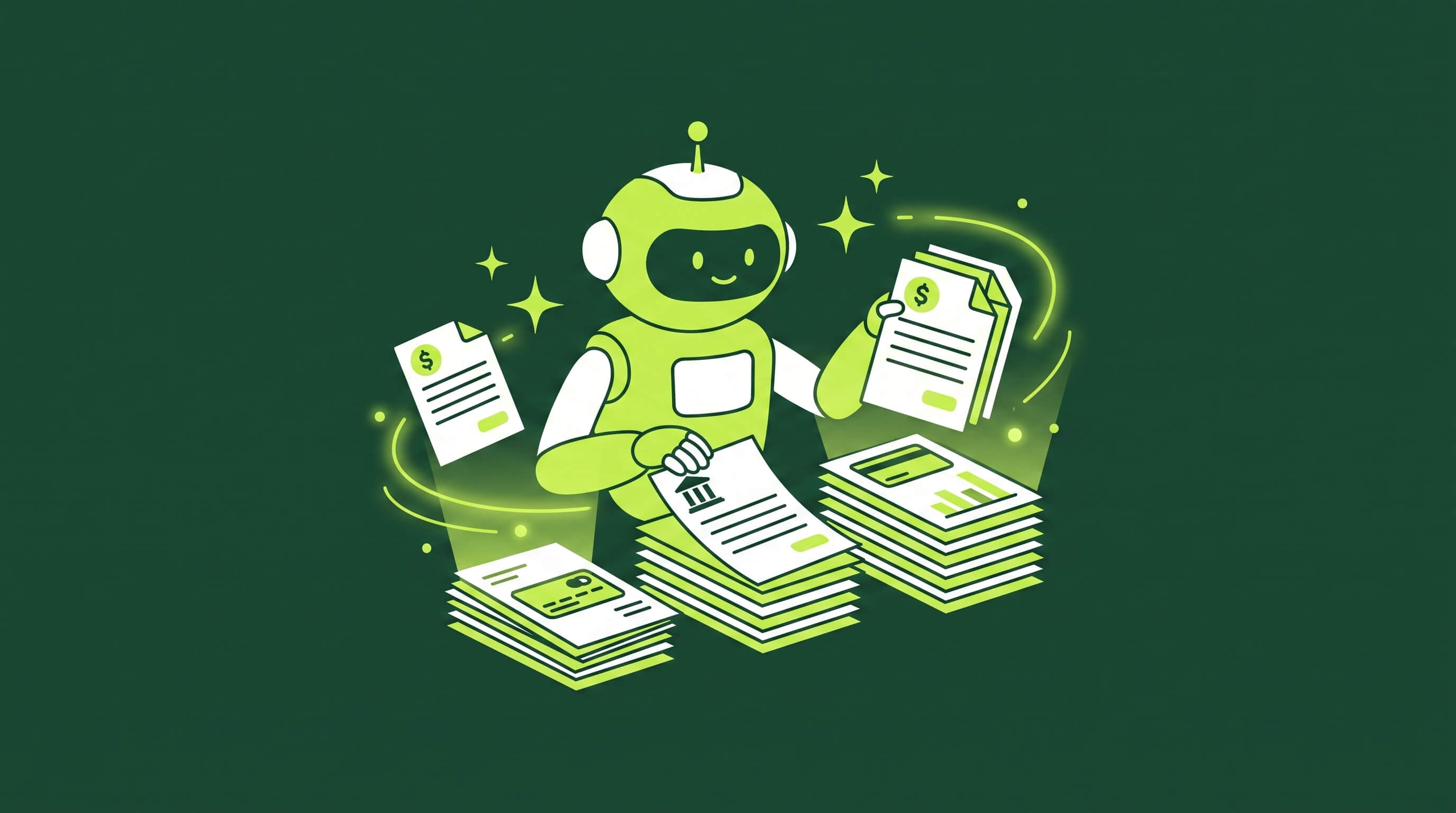 AI assistant sorting financial documents